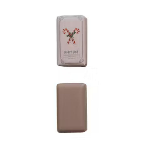 Candy Cane Scented Olive Oil & Shea Butter Milled Bar Soap, 6 oz