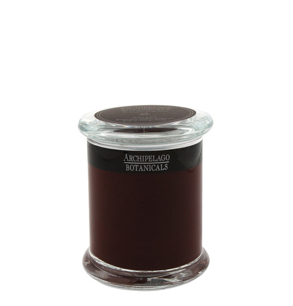 Archipelago Havana, Jar Candle, 8.6 oz in a dark glass jar with a clear lid, perfect for adding stylish decor and cozy ambiance to any kitchen or living space.