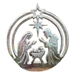 Round Aluminum Nativity, 8.7 X 7.1 in. 1