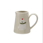 Stoneware Creamer w/ Polar Bear, 4 oz. 1