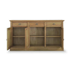 Hudson 3 Door Sideboard, Antique French Oak, 78 X 17 X 43 in. 2