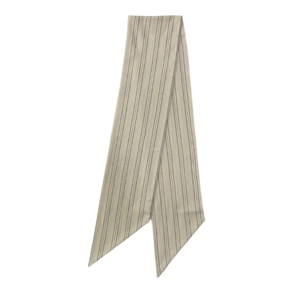 Wreath Sash, Linen Blend, Beige Stripe, 5.5 X 55 in.