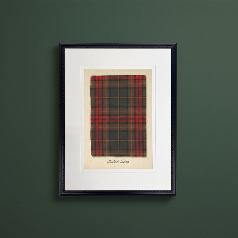 Macleod Tartan Plaid Artwork, 8 X 10 in.