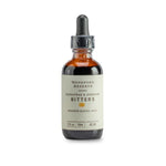 Bourbon Barrel Foods Woodford Sorghum & Sassafras Bitters, 2 oz bottle with dropper, ideal for kitchen and entertaining, available at Knotty and Board, Every Room Needs A Little Knotty and Board. 1