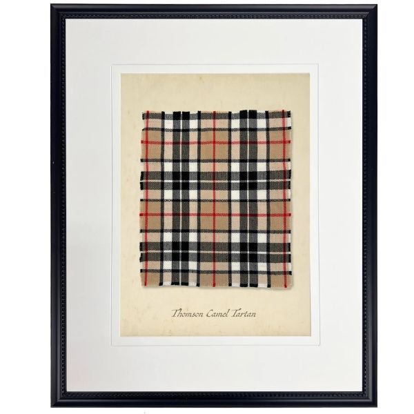 Thomson Camel Tartan Plaid Artwork, 8 X 10 in.
