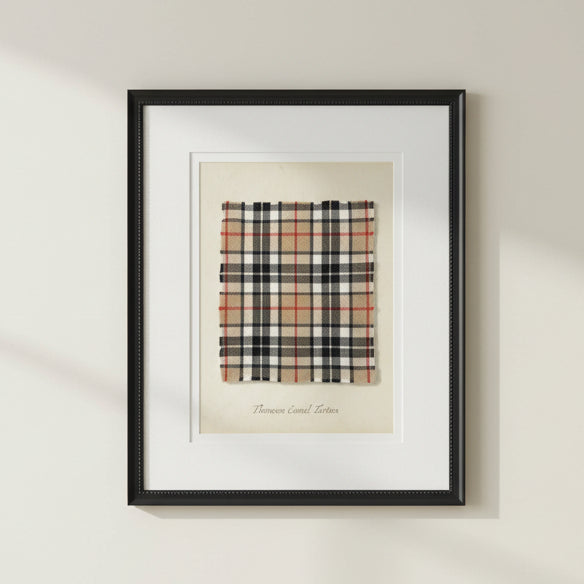 Thomson Camel Tartan Plaid Artwork, 8 X 10 in.