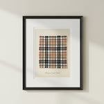 Thomson Camel Tartan Plaid Artwork, 8 X 10 in. 2