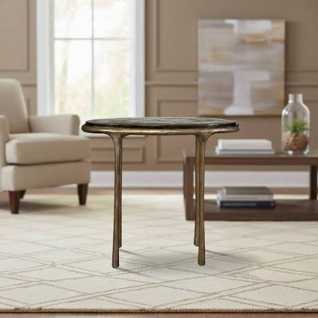 Ata Accent Table, Brass