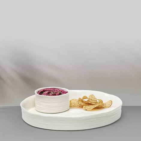 Le Blanc Round Platter, 13.25 X 2 in.