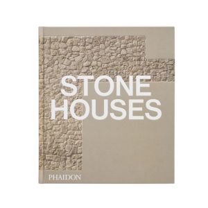 Cover of the book Stone Houses featuring a textured stone wall design, reflecting curated decor style suitable for gifts and interior inspiration by Knotty and Board.