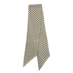 Wreath Sash, Linen Blend, White & Black Polkadot, 5.5 X 55 in. 3