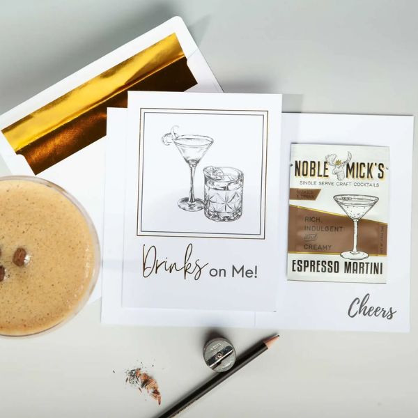 Noble Mick's Single Serve with Card, Espresso Martini + Drinks on Me