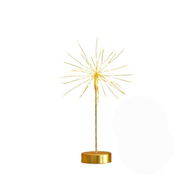 Mini Table Starburst Light, Gold, 7 in.