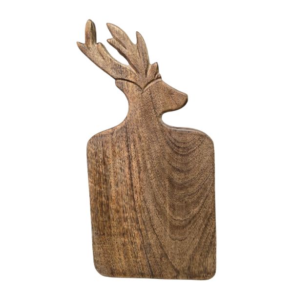Reindeer Chopping Board, 16.5 X 8.5 in.
