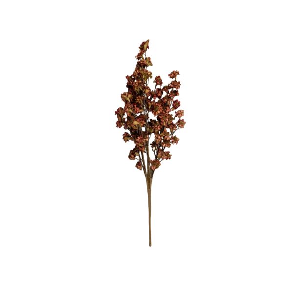 Mini Daisy Bush, Maroon, 22 in. artificial floral stem with detailed small flowers ideal for adding elegant decor to any room, perfect for gifts or seasonal decorating.