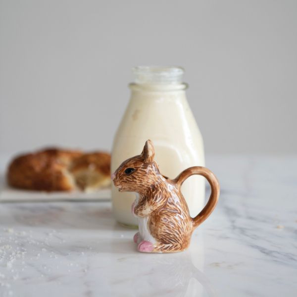 Brown Mouse Creamer, 1-Ounce, 3.25-Inch