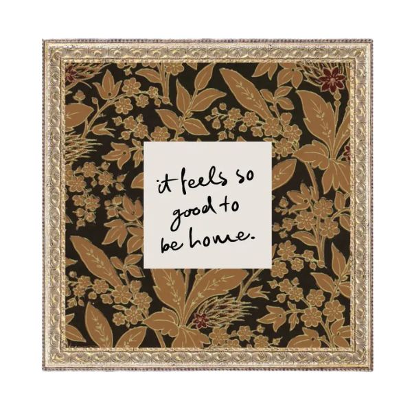 So Good To Be Home Framed Antique Art, 16 X 16 in.