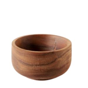 Wood Bowl, Small, 3.5 in. made of smooth natural wood with rich grain, perfect for kitchen decor or serving small snacks, ideal for gifts from Knotty and Board.