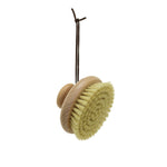 Beech Wood Body Brush with Round Handle, 4