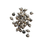 Embossed Mercury Glass Ornaments, silver, in Muslin Bag, 1 in. 1