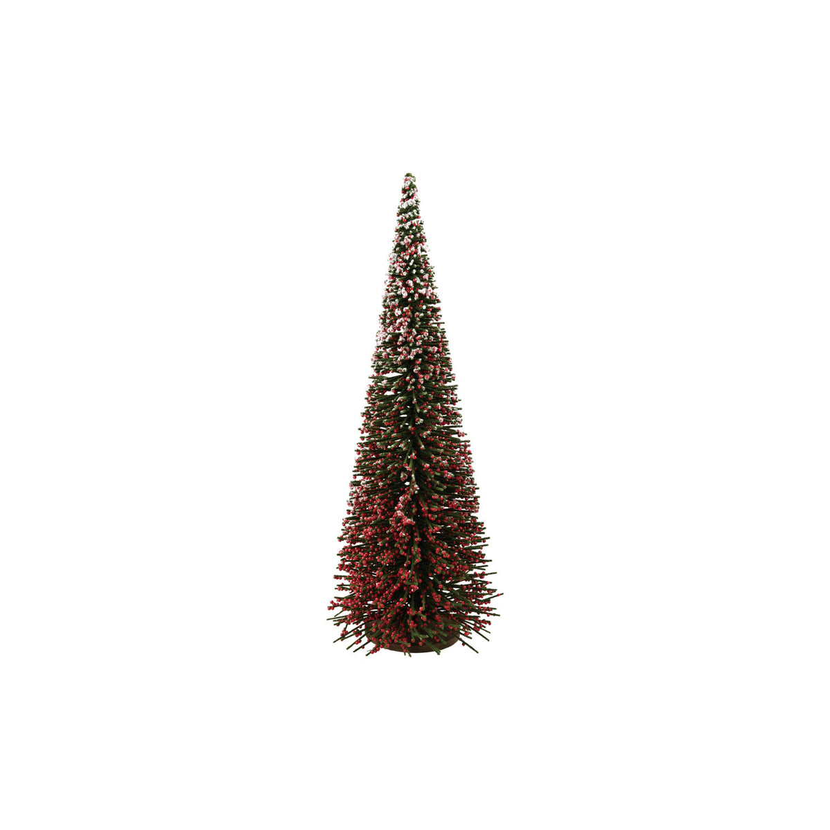 Wood Tree with Faux Berries & Sugar, Green & Red