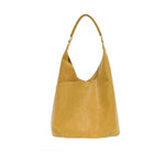 Dani Vintage Hobo Bag with Faux Suede Trim, Saffron 1