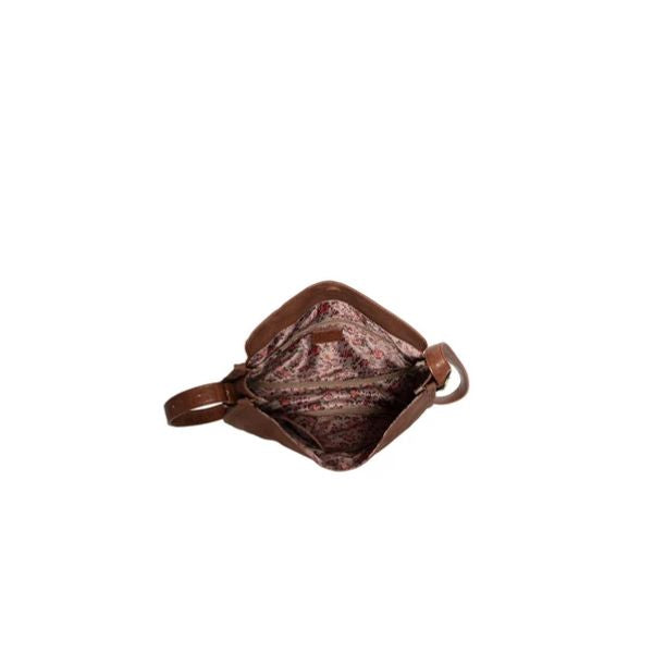 Tori Sueded Hobo Crossbody Bag, Toffee