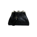 Elsa Small Frame Crossbody Bag, Black 1