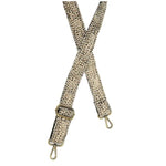 Cheetah Faux Fur Mini Guitar Strap, Natural 1