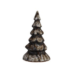 Matte Brown Stoneware Christmas Tree, 8 in. 1