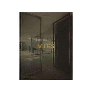 Mies book with a sleek, modern cover featuring an interior architectural scene, perfect for decor and design enthusiasts seeking inspiration from Knotty and Board.
