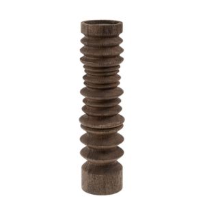 Sedona Pillar Candle Holder, Stained Wood, 16 in.