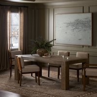 Coralie Extension Dining Table, Brown Oak, 84–104 × 42 × 30 in.