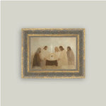 Neutral Nativity Framed Antique Art, 7 X 5 in. 2