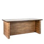 Marcus Counter Table, Java Top and Antique Natural Base, 90 X 42 X 36 in. 1