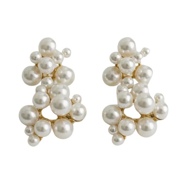 Chic Pearl Bead Drop Earrings
