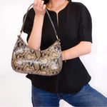 Giada Hobo Shoulder Crossbody, Carob 3