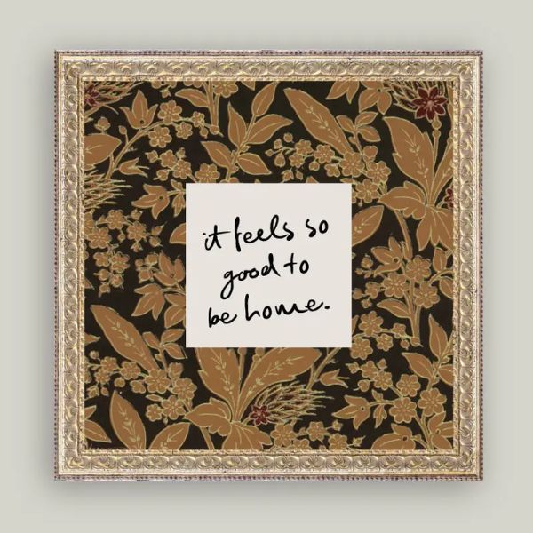 So Good To Be Home Framed Antique Art, 16 X 16 in.