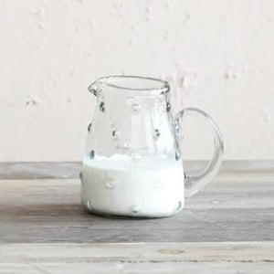 Recycled Glass Hobnail Creamer, 8 oz