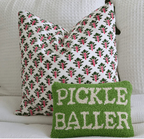 Pickle Baller Hook Pillow, 8 X 12 in.