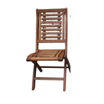 Eucalyptus Folding Side Chair, Set of Two, 18.5 X 25 X 37 in. 5