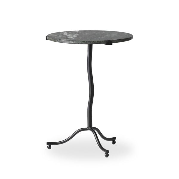 Sophie End Table, Hunter Green Marble