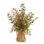 Red Berry Tree in Burlap Bag, 16 in. 1