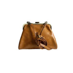 Elsa Small Frame Crossbody Bag, Golden Maple 1