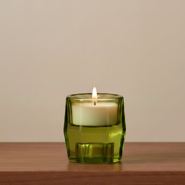 Gem Reversible Candle Holder, Green, 2.4 in.