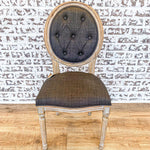 Meg Tufted Side Chair, Urban Bark, 20 x 24 x 39 2