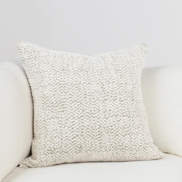 Maris Pillow, Ivory and Natural, 22 X 22 in.