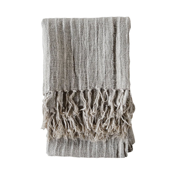 Hasselt Handwoven Linen Throw, 51.25 X 67 in.