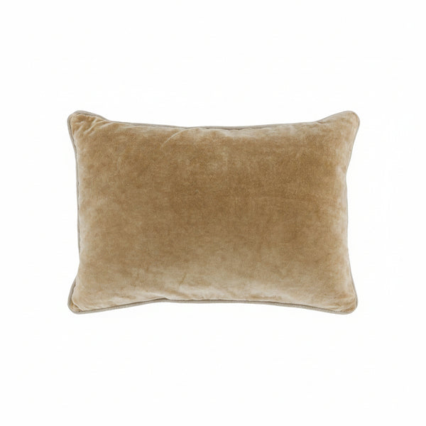 Heirloom Velvet Pillow, Wheat, 14 X 20 in.