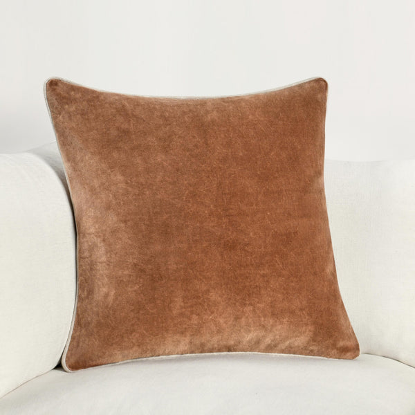 Heirloom Velvet Pillow, Hazel, 22 X 22 in.
